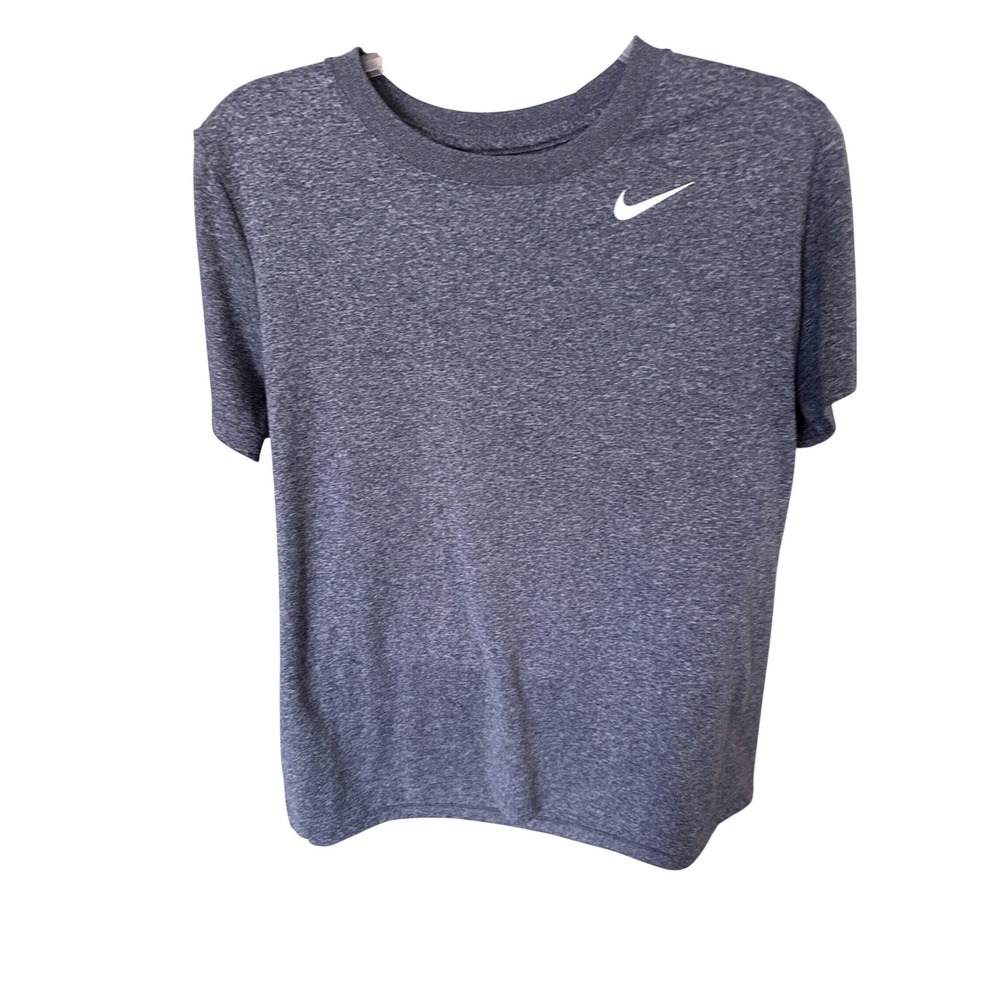 Nike Pro‎ Dri-Fit Heathered Blue Short Sleeve Loose Shirt Size XL